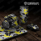 Old School Duck Yellow Tiger  Gun Skin Vinyl Wrap