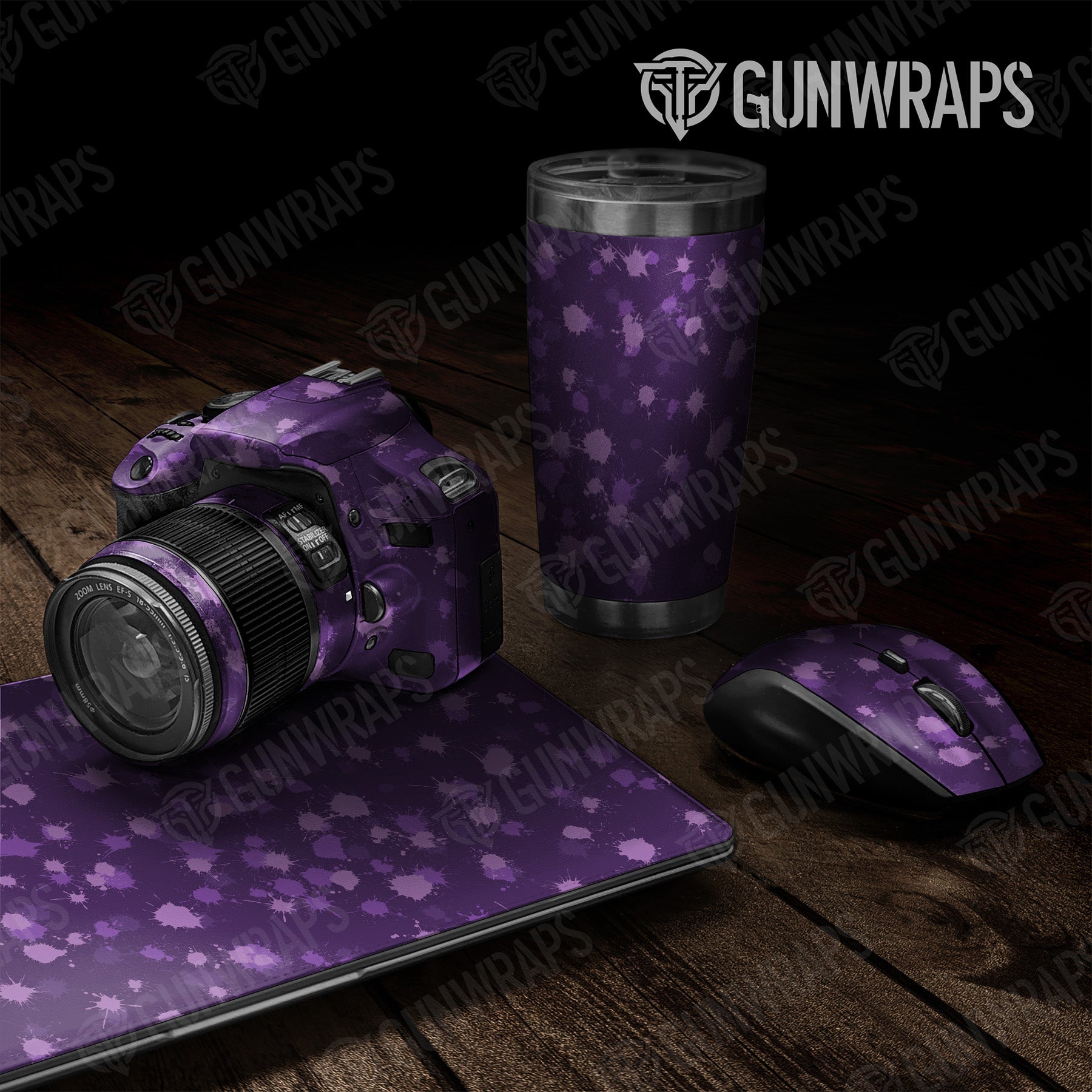 Universal Sheet Paintball Elite Purple Gun Skin Vinyl Wrap