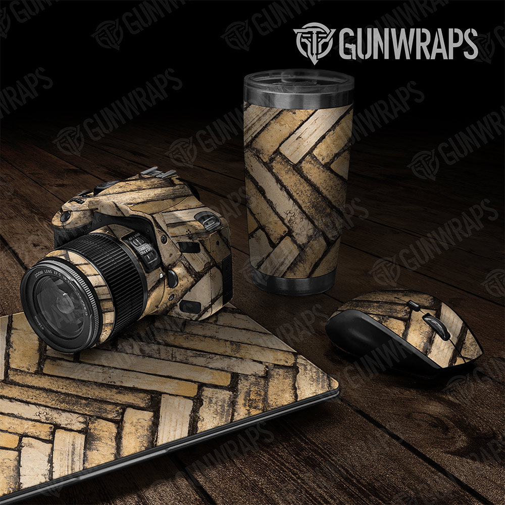 Woodgrain Amsterdam  Gun Skin Vinyl Wrap
