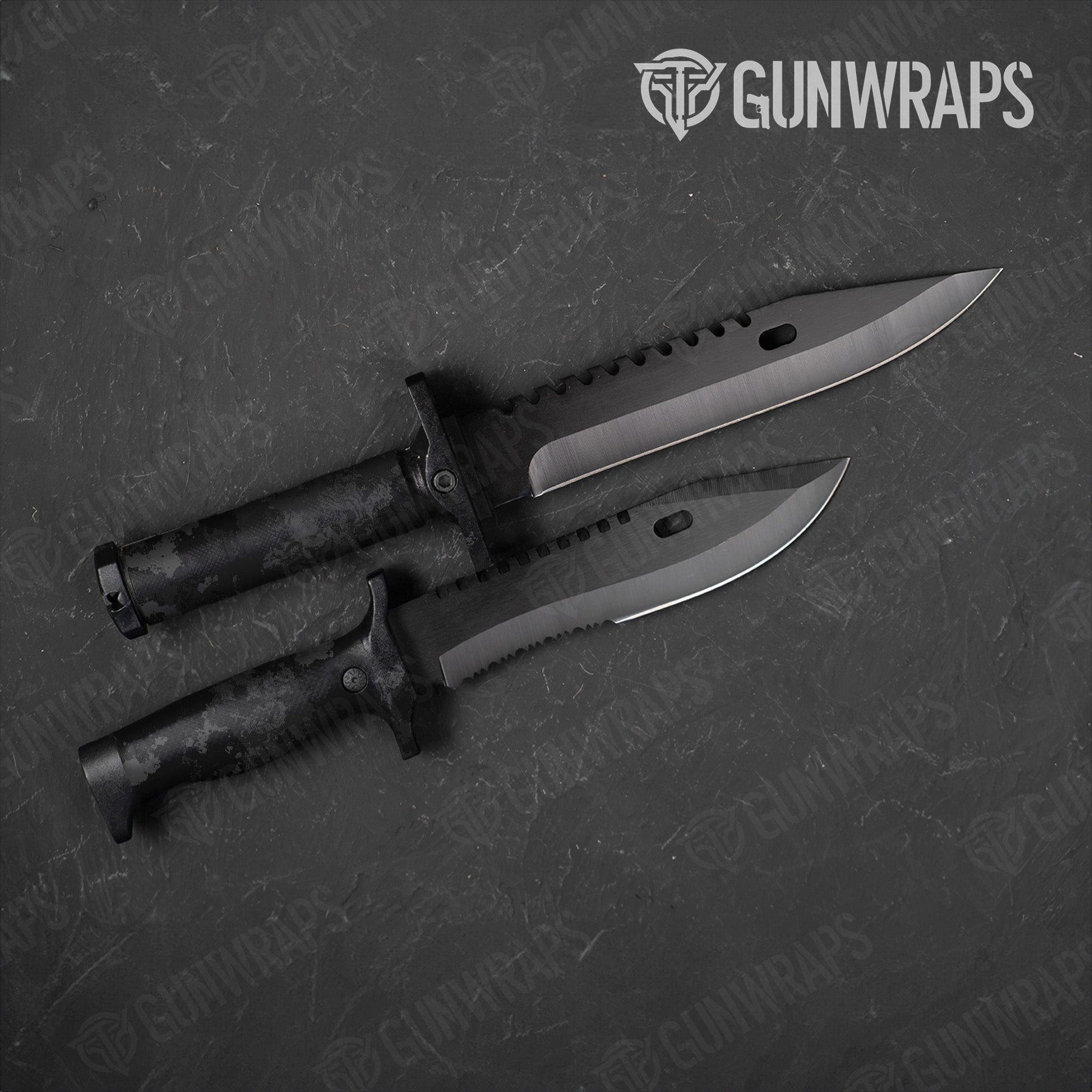 Knife Veil Tac Black Camo Gun Skin Vinyl Wrap