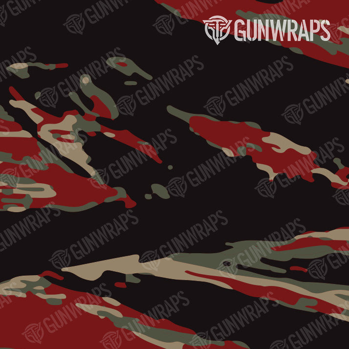 AR 15 Mag Vietnam Tiger Stripe Militant Red Gun Skin Pattern