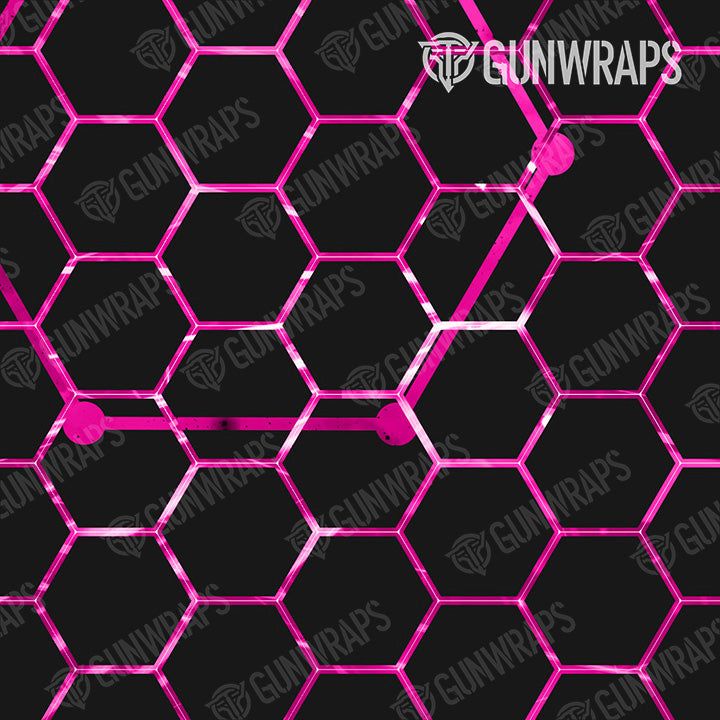 AR 15 Mag Vivid Hex Magenta Gun Skin Pattern