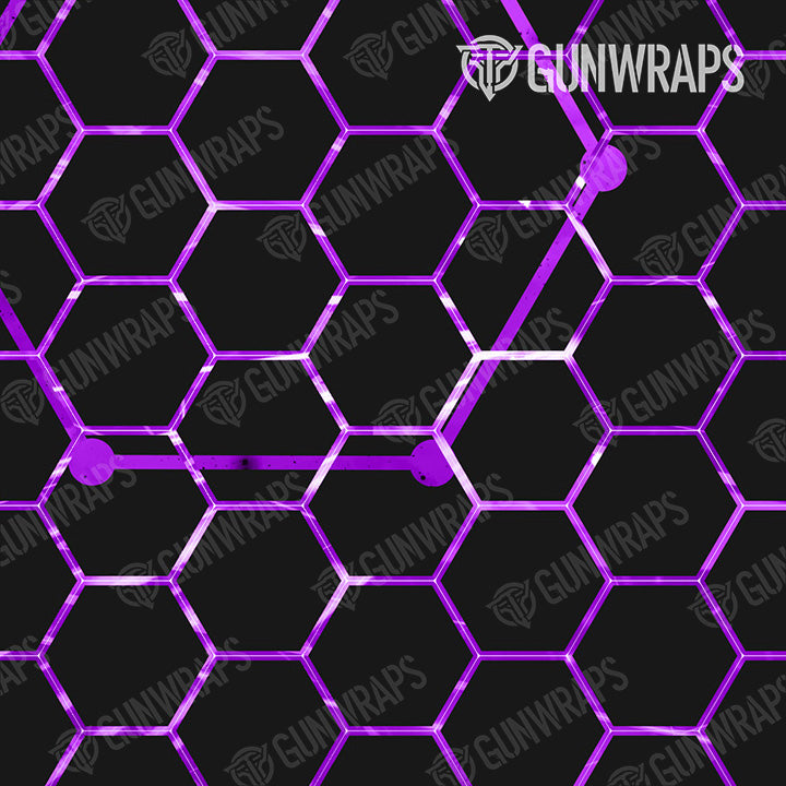 AR 15 Mag Vivid Hex Purple Gun Skin Pattern