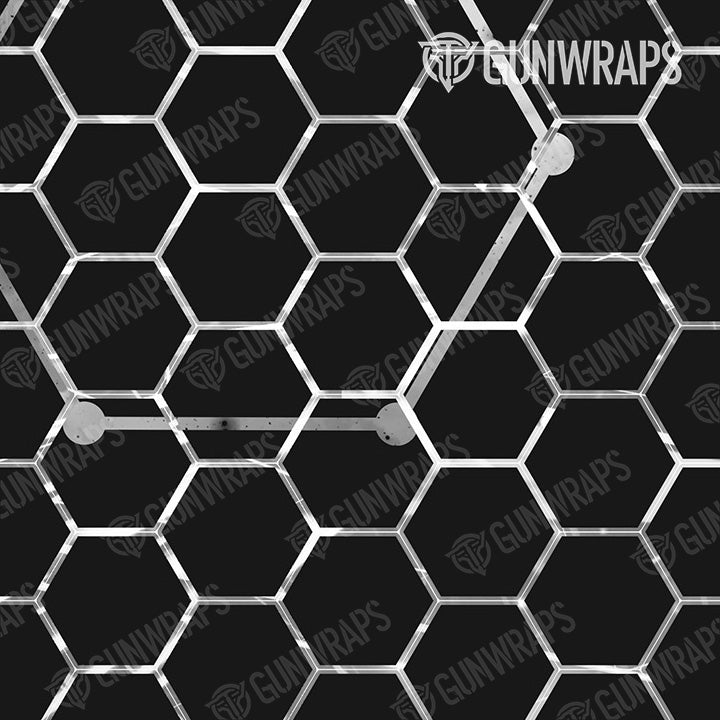 AR 15 Mag Vivid Hex White Gun Skin Pattern