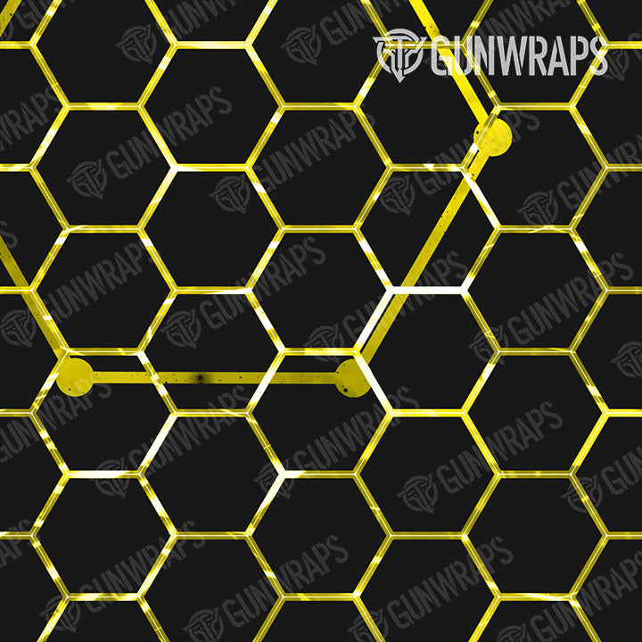 AR 15 Mag Vivid Hex Yellow Gun Skin Pattern