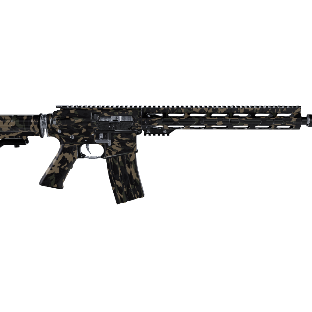 AR 15 Erratic Militant Charcoal Camo Gun Skin