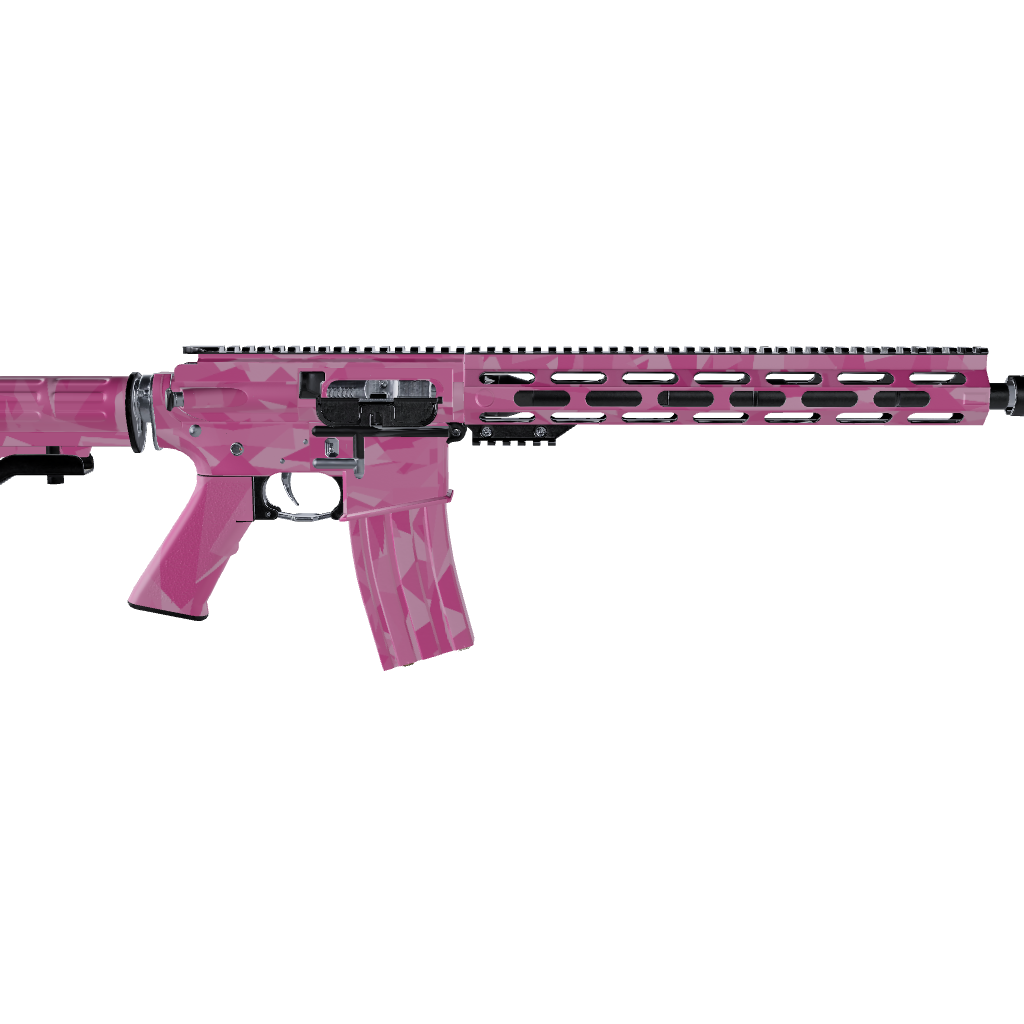 AR 15 Shattered Elite Pink Camo Gun Skin