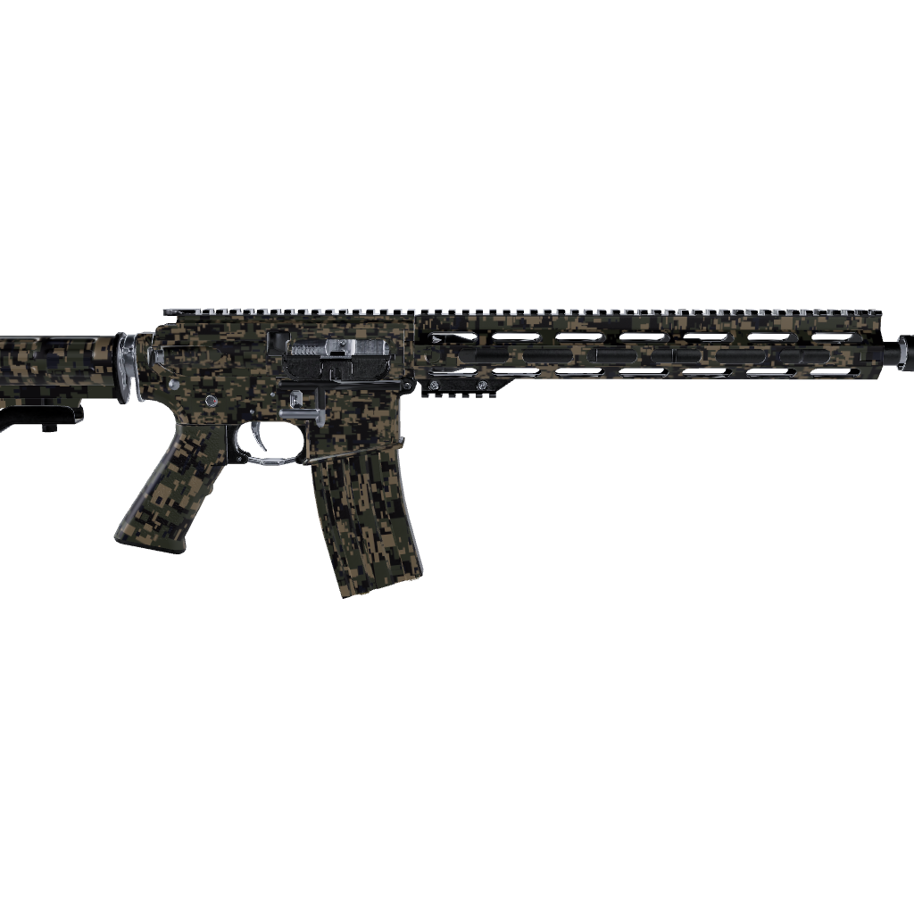AR 15 Digital Militant Blue Camo Gun Skin