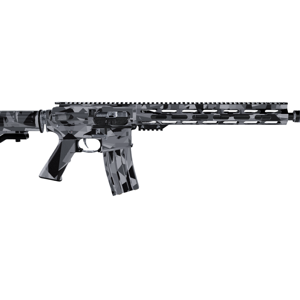 AR 15 Shattered Urban Night Camo Gun Skin