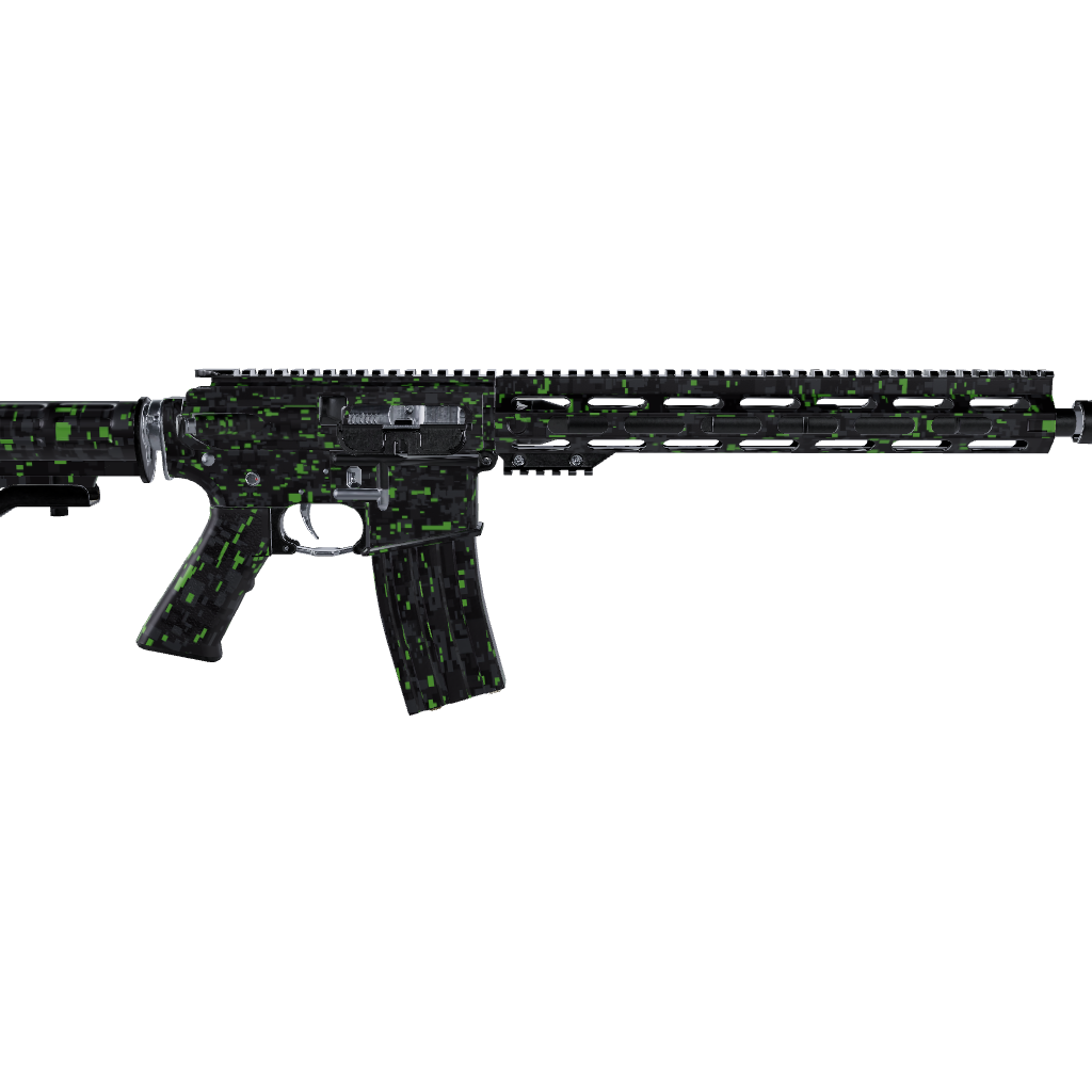 AR 15 Digital Metro Green Camo Gun Skin