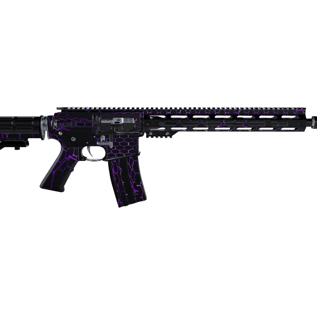 AR 15 Vivid Hex Purple Gun Skin