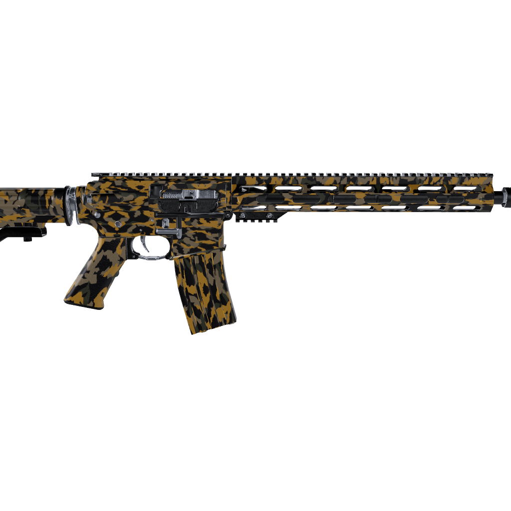 AR 15 Erratic Militant Yellow Camo Gun Skin