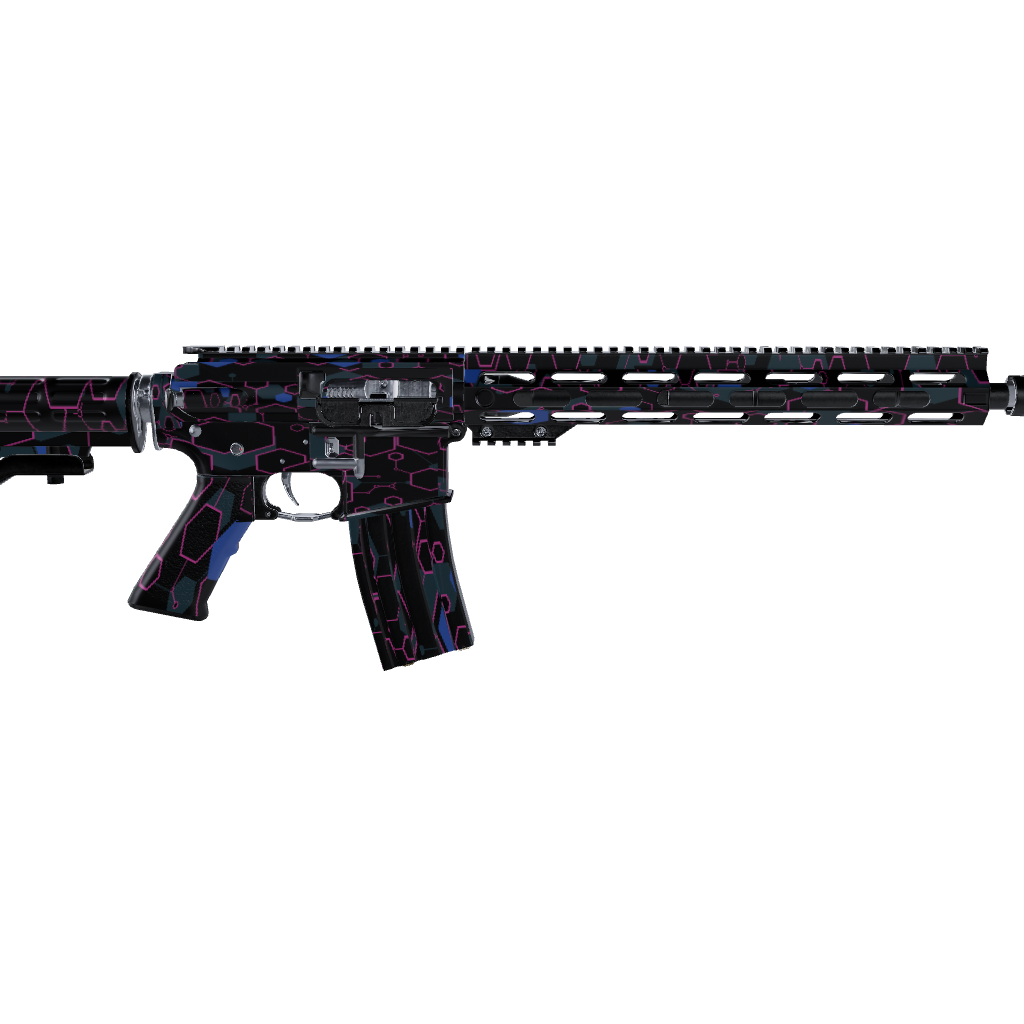AR 15 Hex DNA Midnight Frost Gun Skin