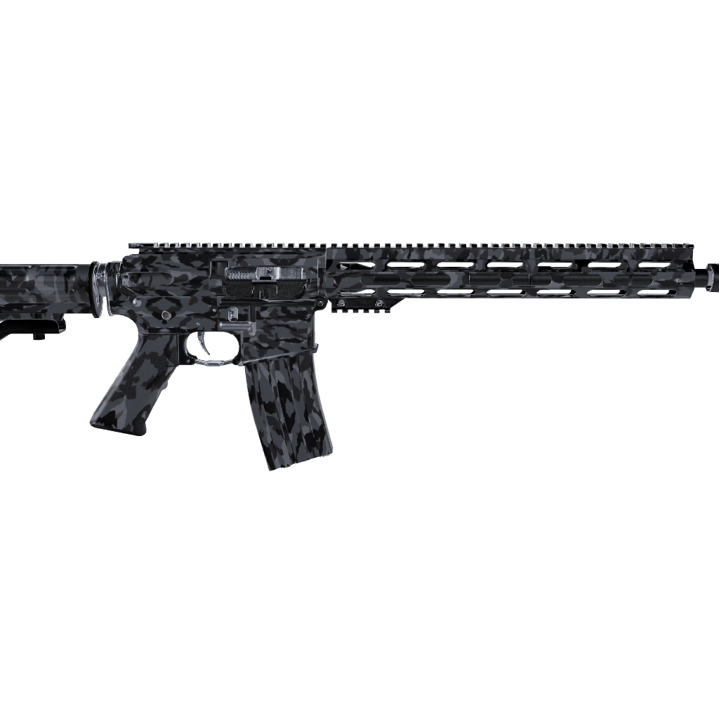 AR 15 Erratic Midnight Camo Gun Skin