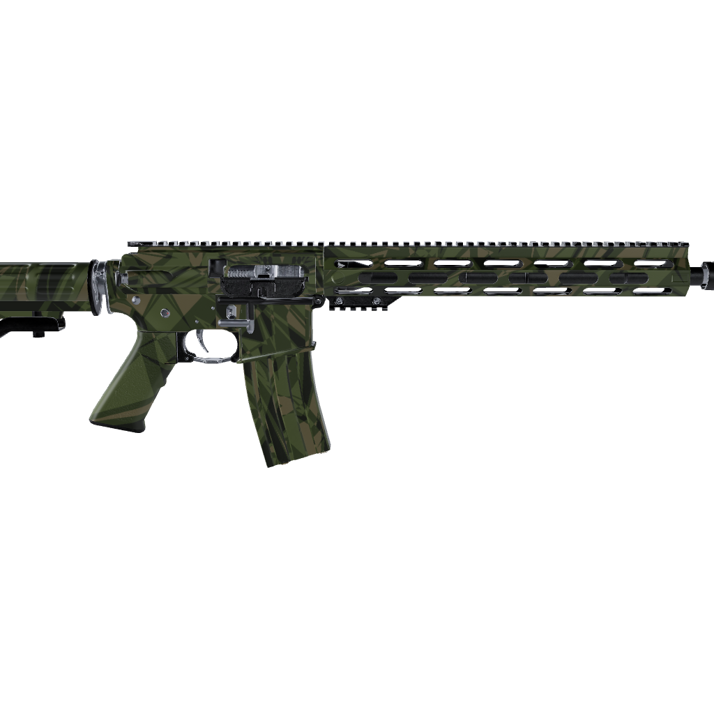 AR 15 Sharp Army Green Camo Gun Skin