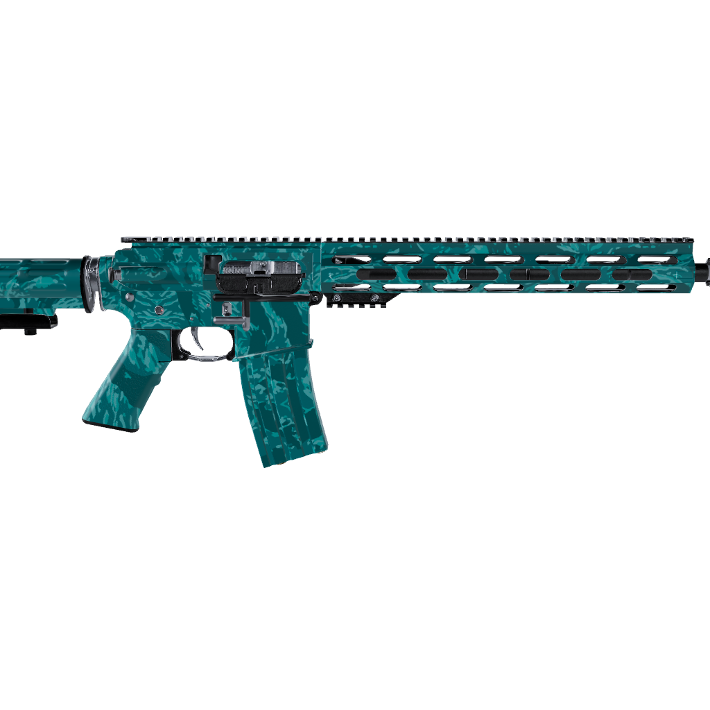 AR 15 Vietnam Tiger Stripe Elite Tiffany Blue Gun Skin