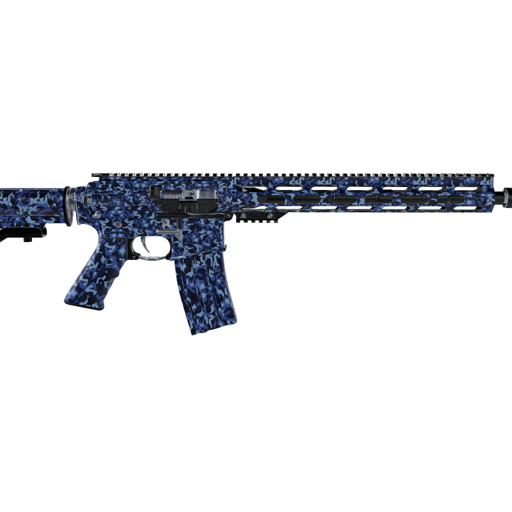 AR 15 Classic Blue Urban Night Camo Gun Skin