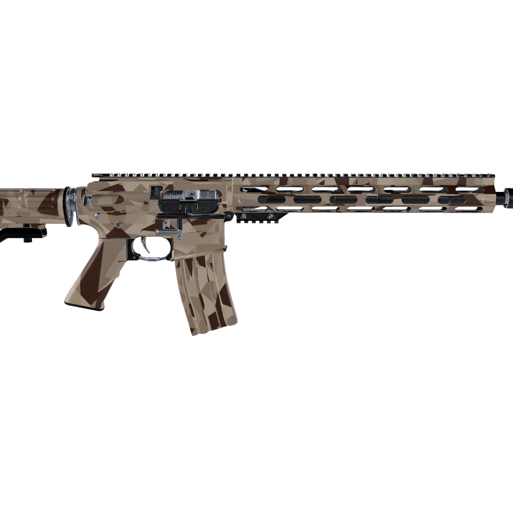 AR 15 Shattered Desert Camo Gun Skin