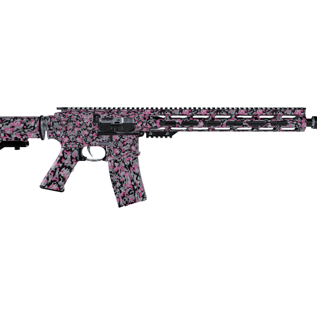AR 15 Cumulus Pink Tiger Camo Gun Skin