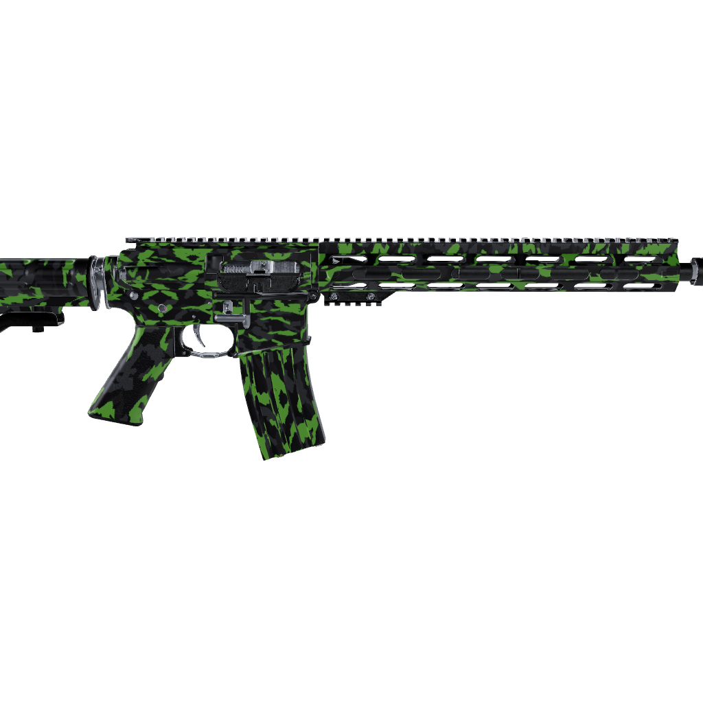 AR 15 Erratic Metro Green Camo Gun Skin