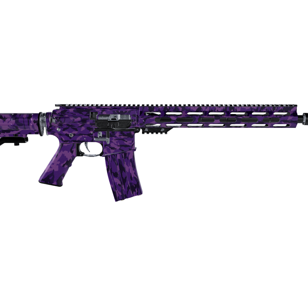 AR 15 Erratic Elite Purple Camo Gun Skin