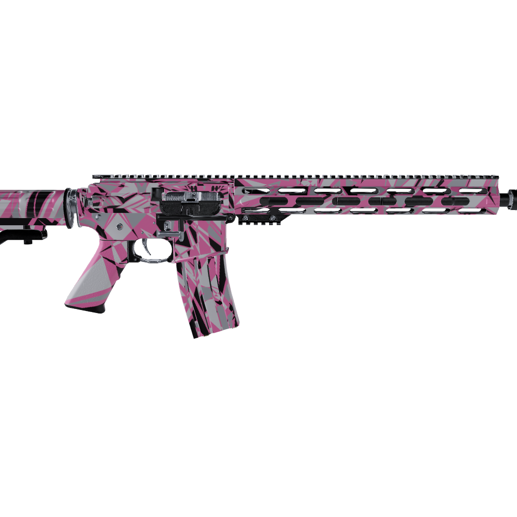 AR 15 Sharp Pink Tiger Camo Gun Skin