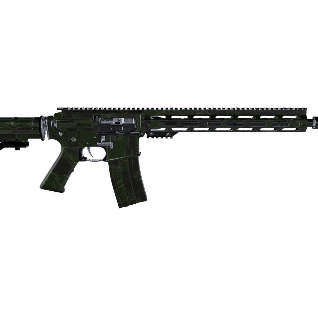 AR 15 Shredded Army Dark Green Camo Gun Skin