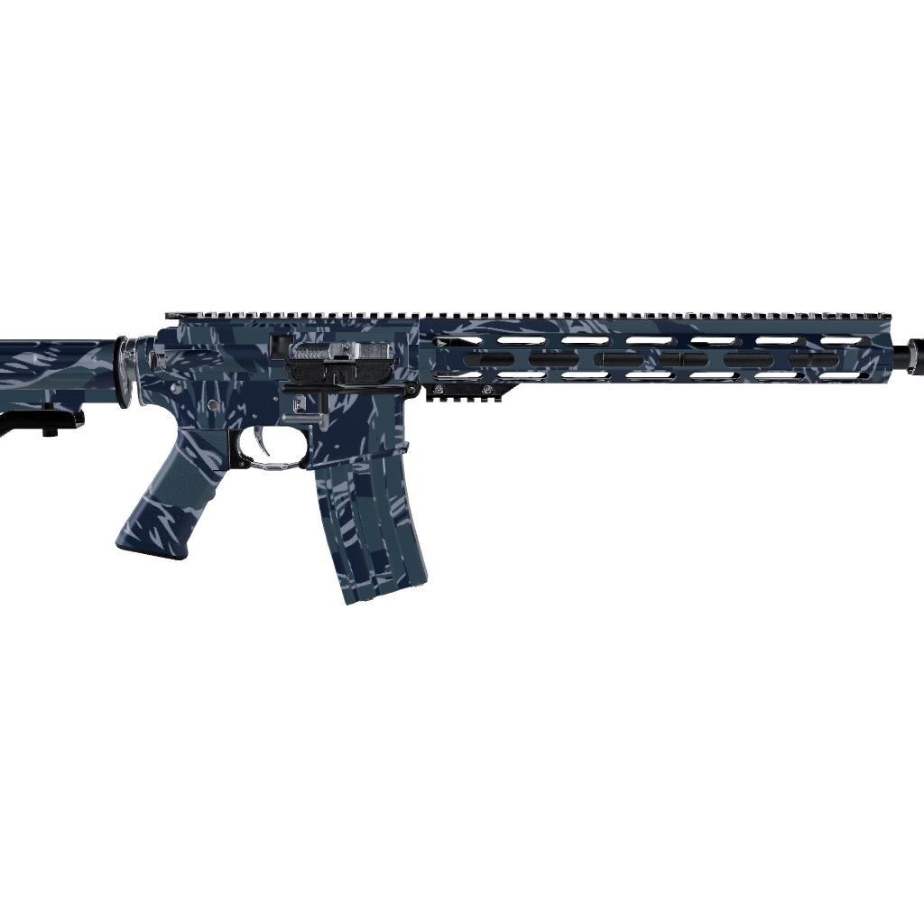 AR 15 Shredded Navy Camo Gun Skin