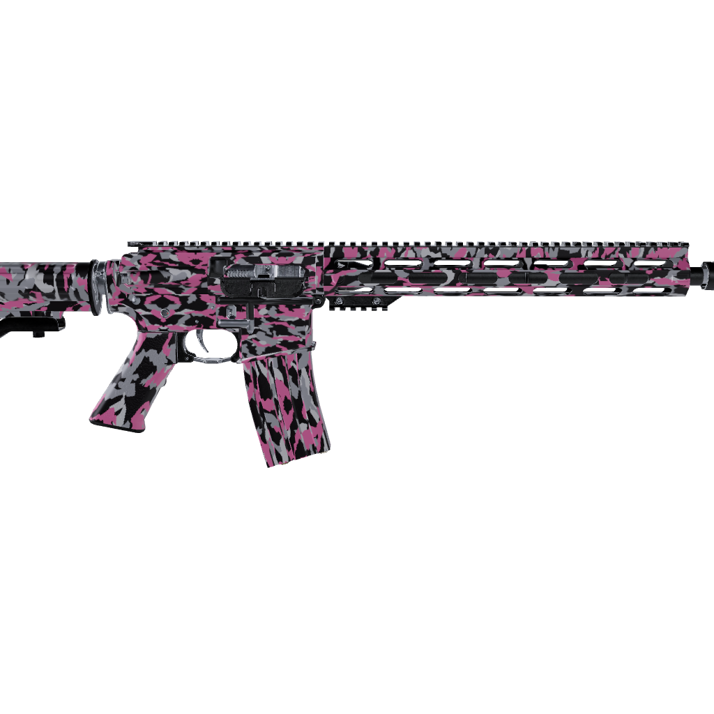 AR 15 Erratic Pink Tiger Camo Gun Skin