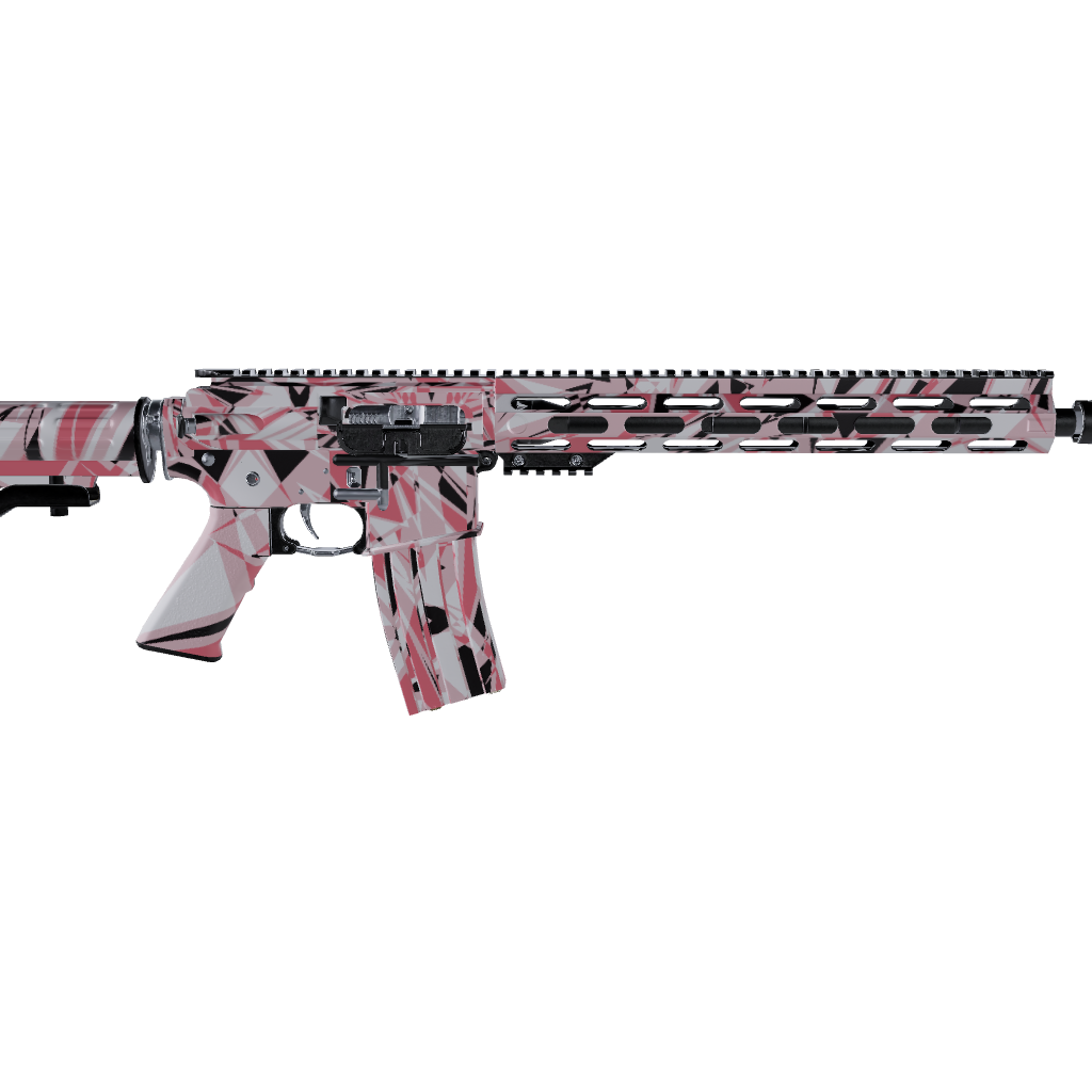 AR 15 Sharp Pink Camo Gun Skin