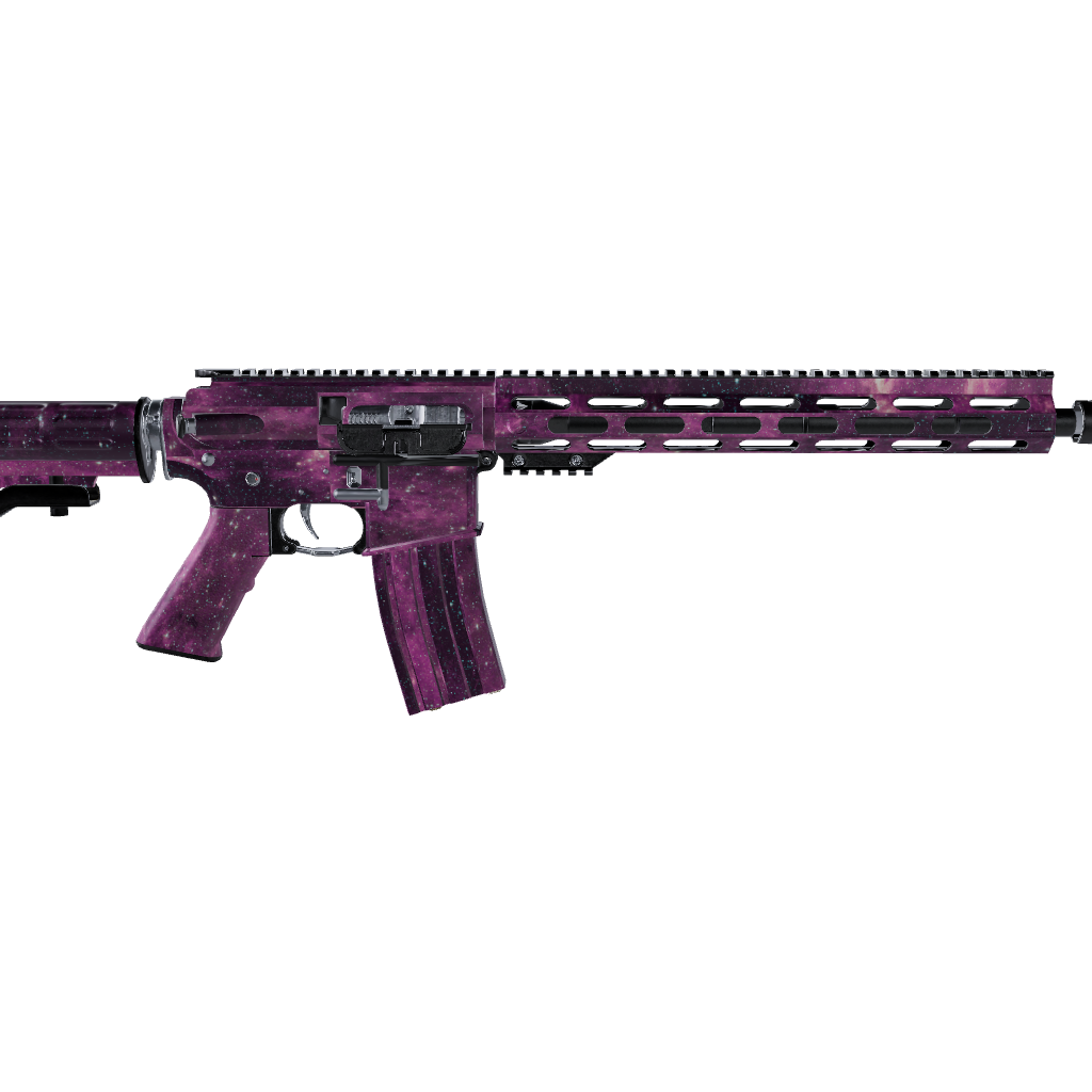 AR 15 Galaxy Purple Nebula Gun Skin