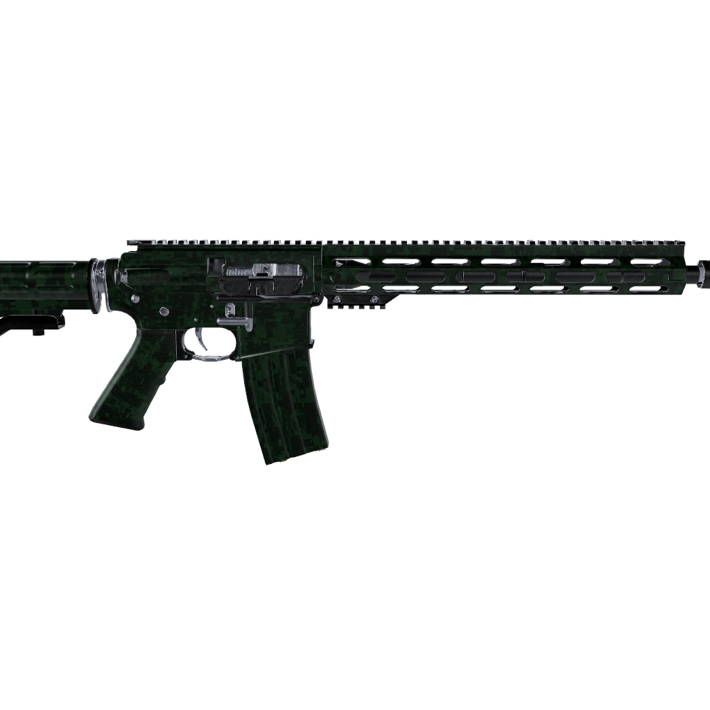 AR 15 Digital Elite Green Camo Gun Skin