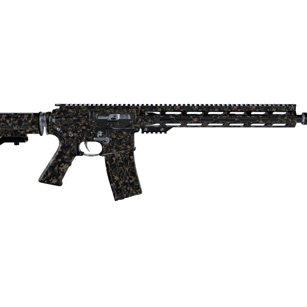 AR 15 Classic Militant Blue Camo Gun Skin