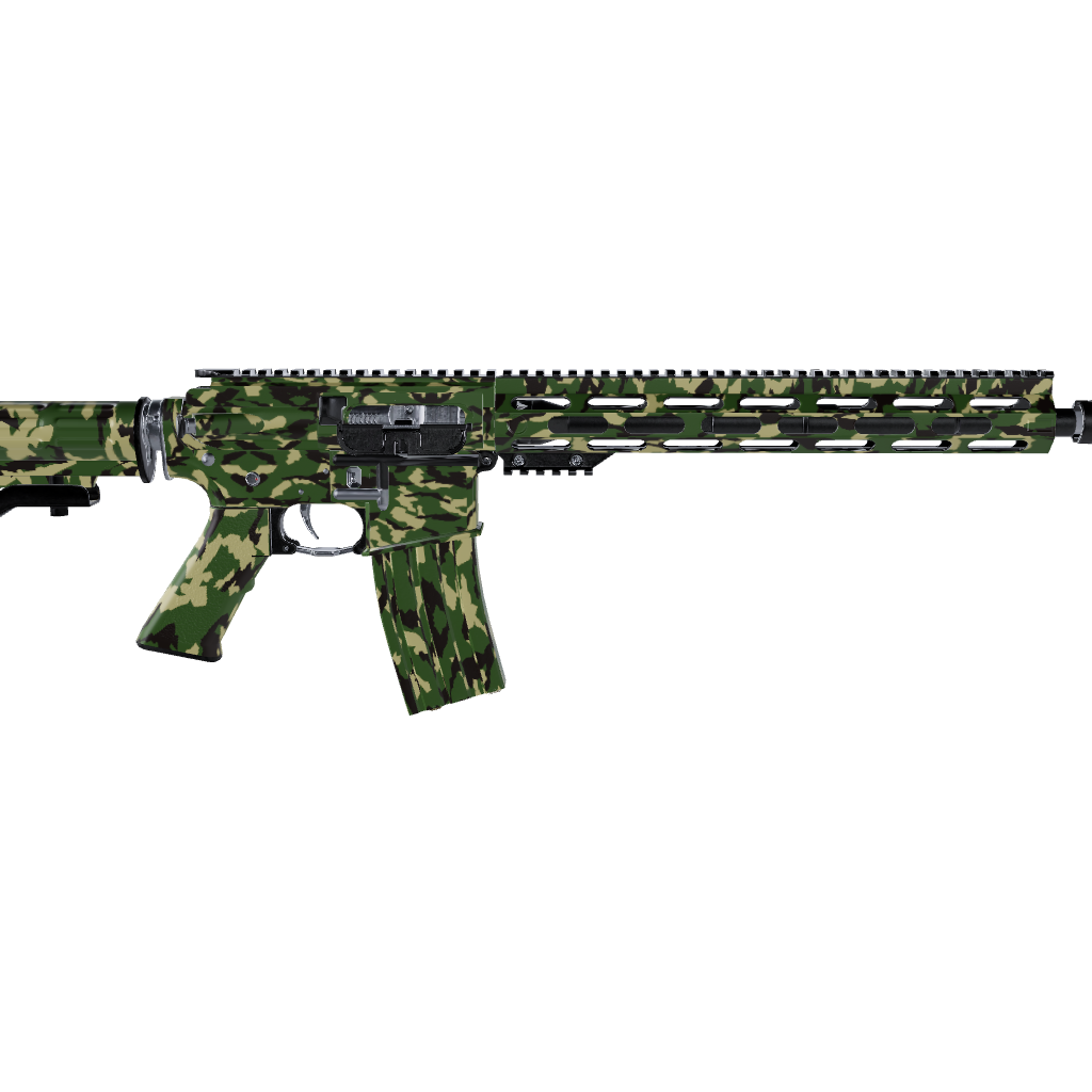 AR 15 Erratic Jungle Camo Gun Skin