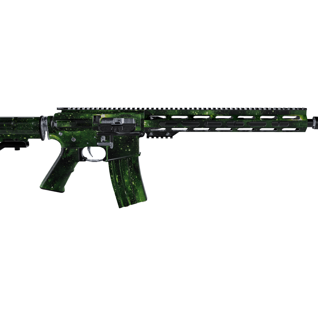 AR 15 Galaxy Green Gun Skin