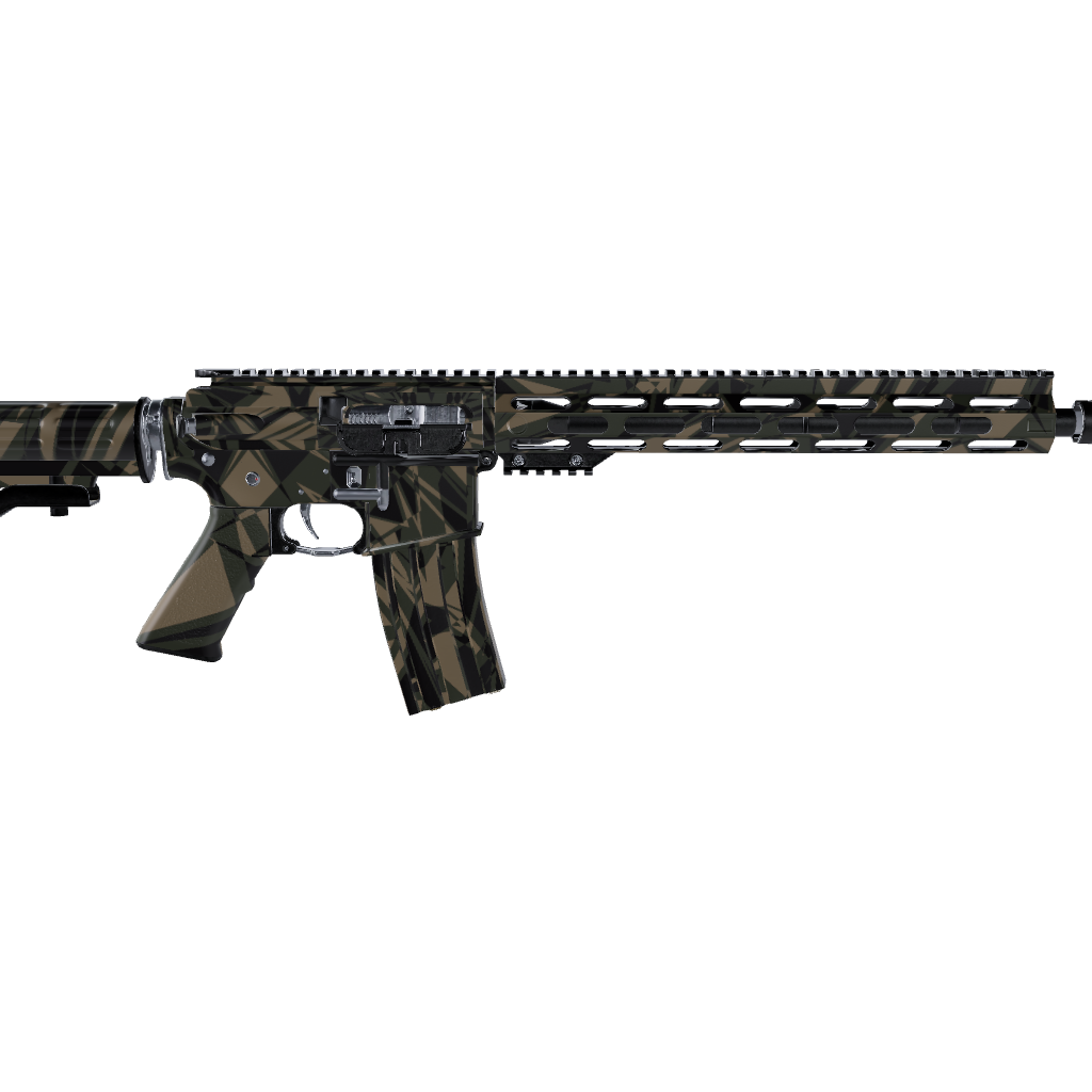 AR 15 Sharp Militant Charcoal Camo Gun Skin