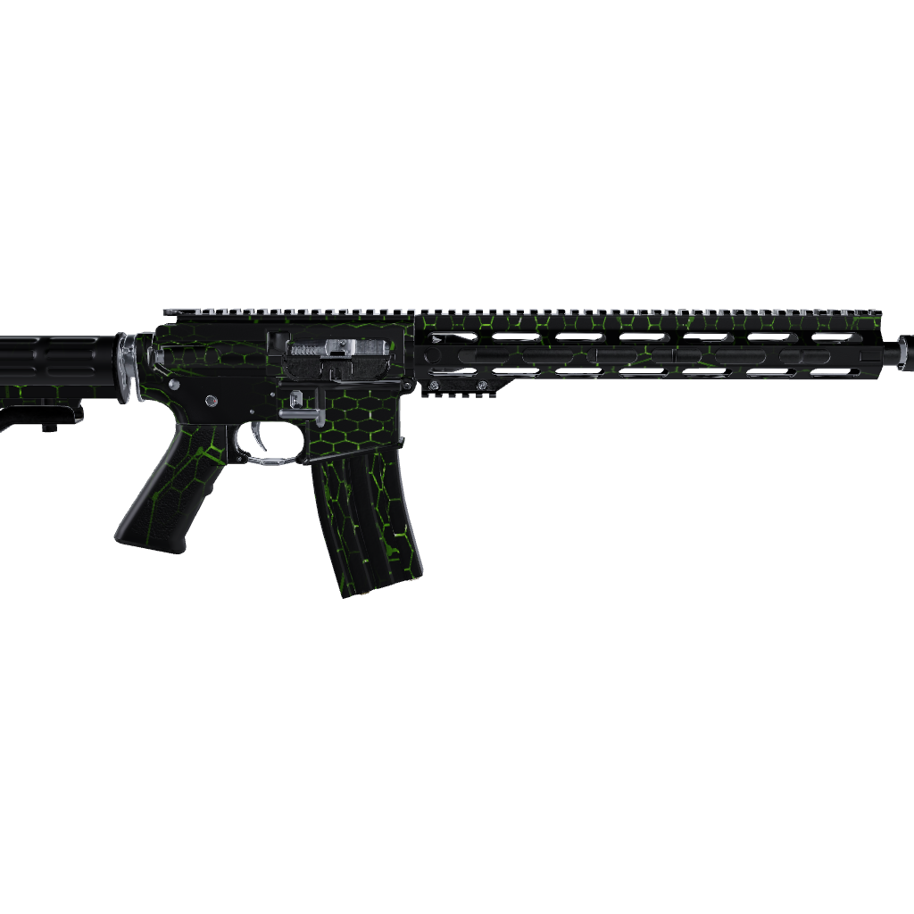 AR 15 Vivid Hex Green Gun Skin 