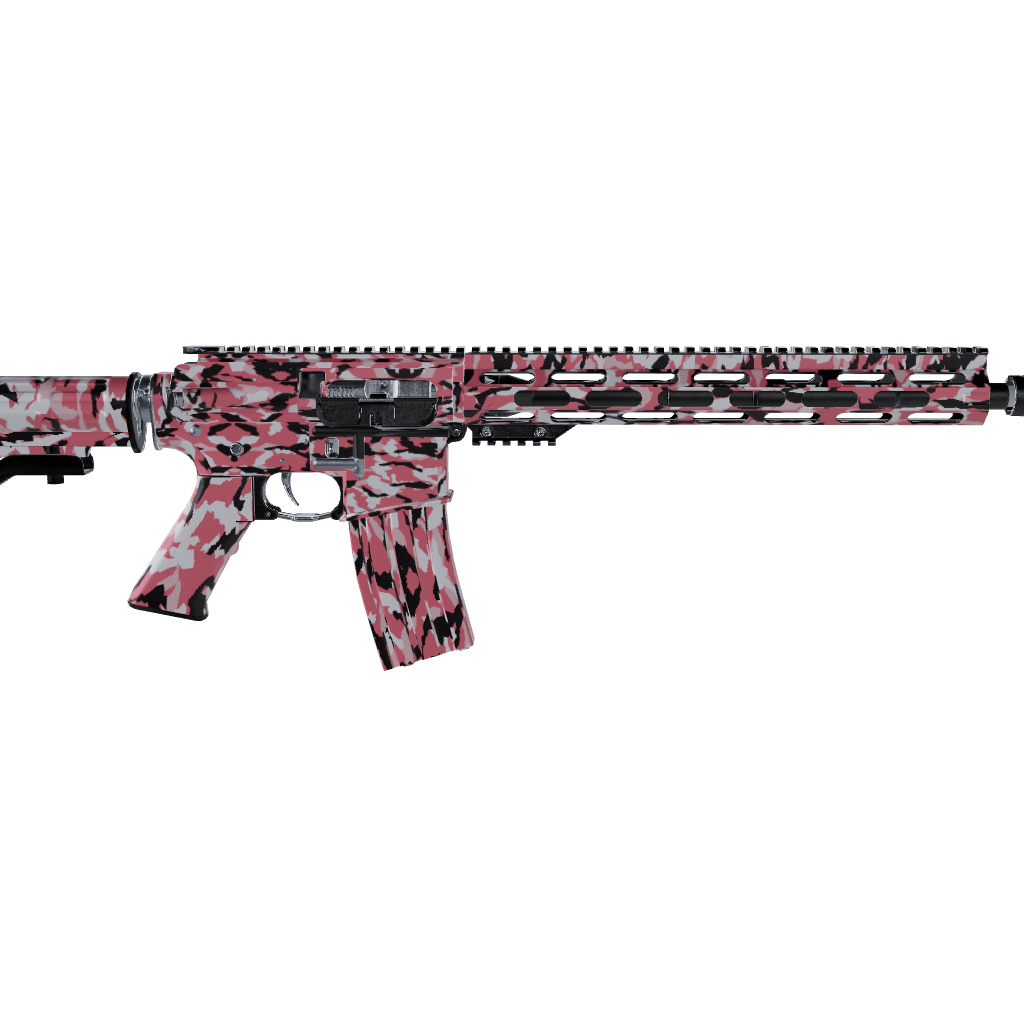 AR 15 Erratic Pink Camo Gun Skin