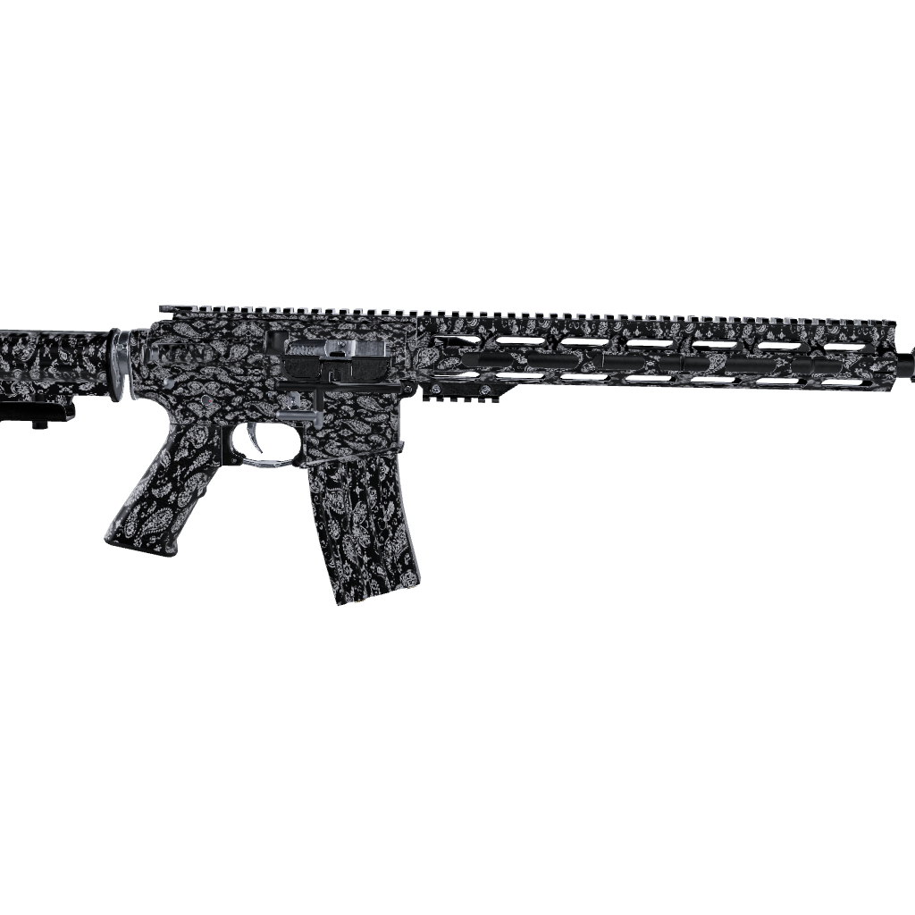 AR 15 Bandana Black & White Gun Skin