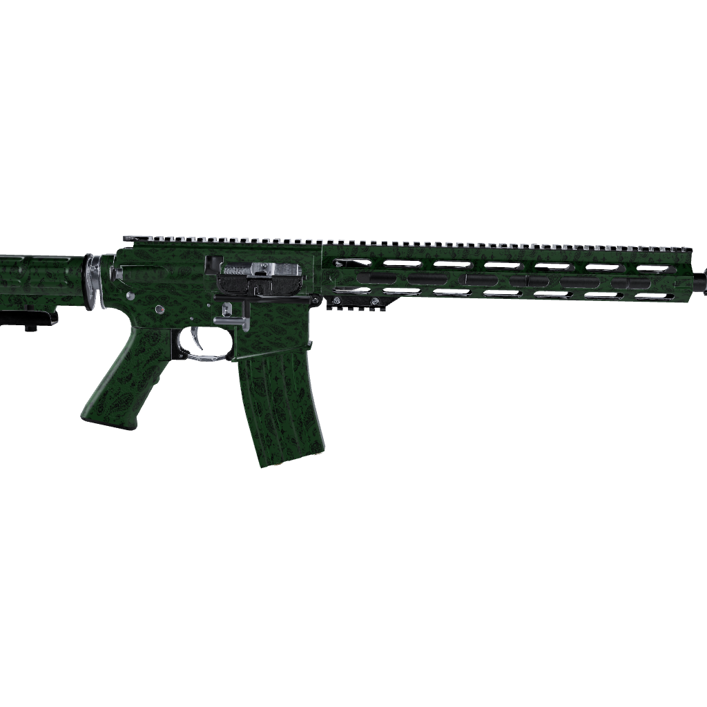 AR 15 Bandana Green & Black Gun Skin