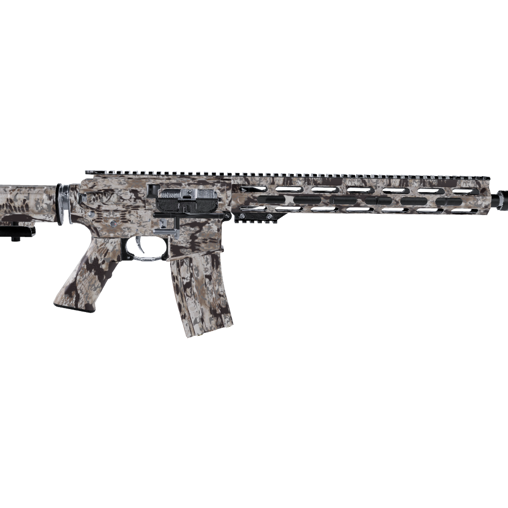 AR 15 Kryptek Obskura Driftwood Camo Gun Skin Vinyl Wrap