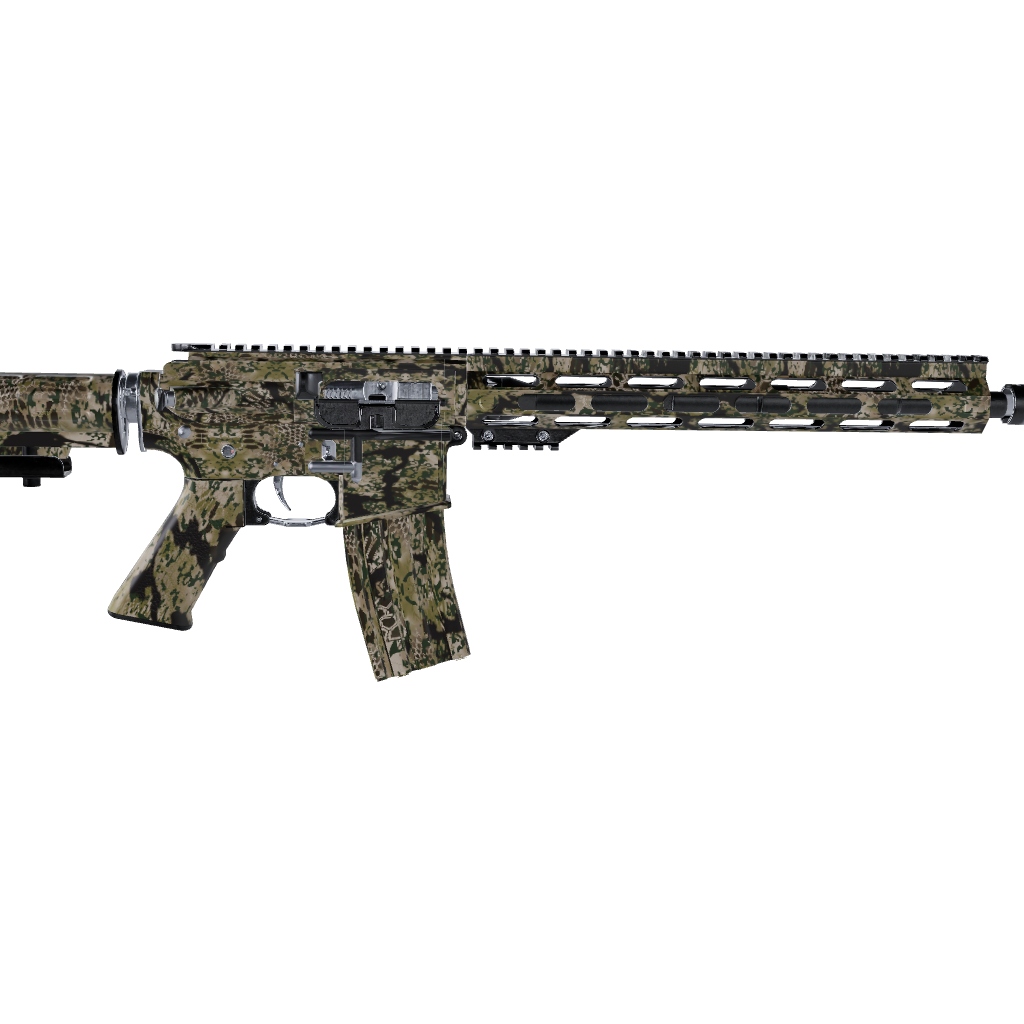 AR 15 Kryptek Obskura Transitional Brown Camo Gun Skin Vinyl Wrap