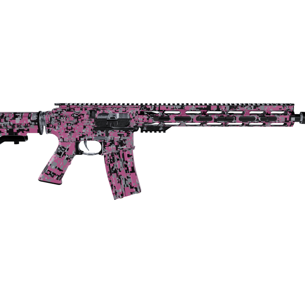 AR 15 Digital Pink Tiger Camo Gun Skin