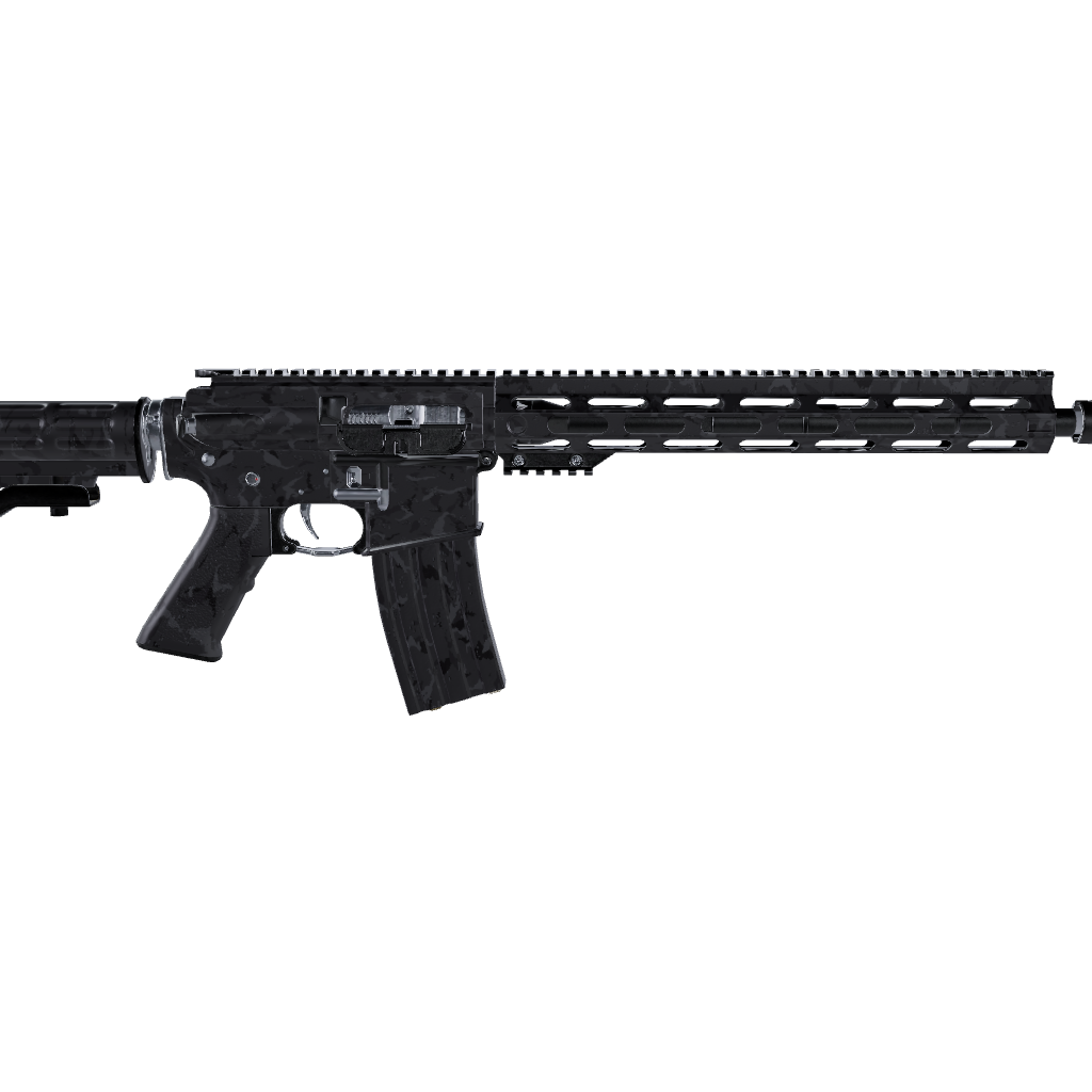 AR 15 Battle Storm Elite Black Camo Gun Skin