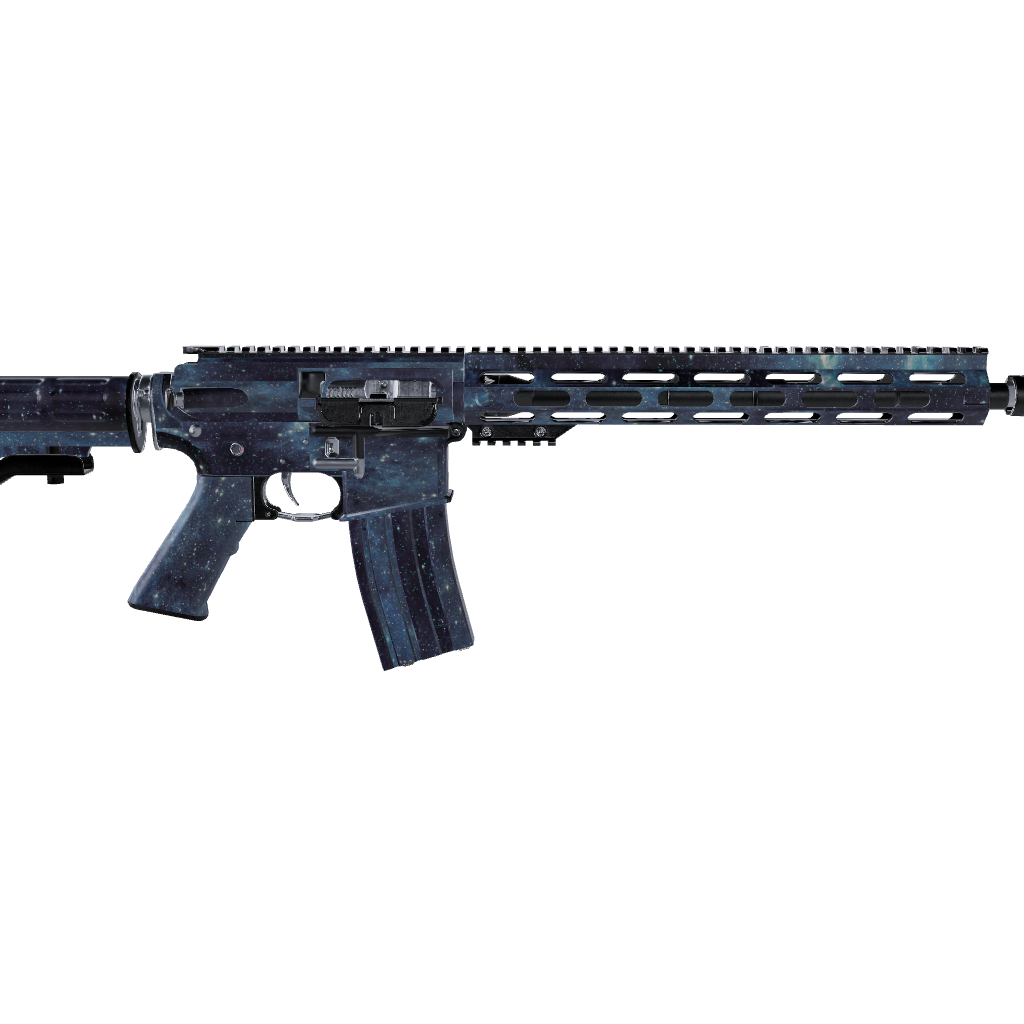 AR 15 Galaxy Blue Nebula Gun Skin