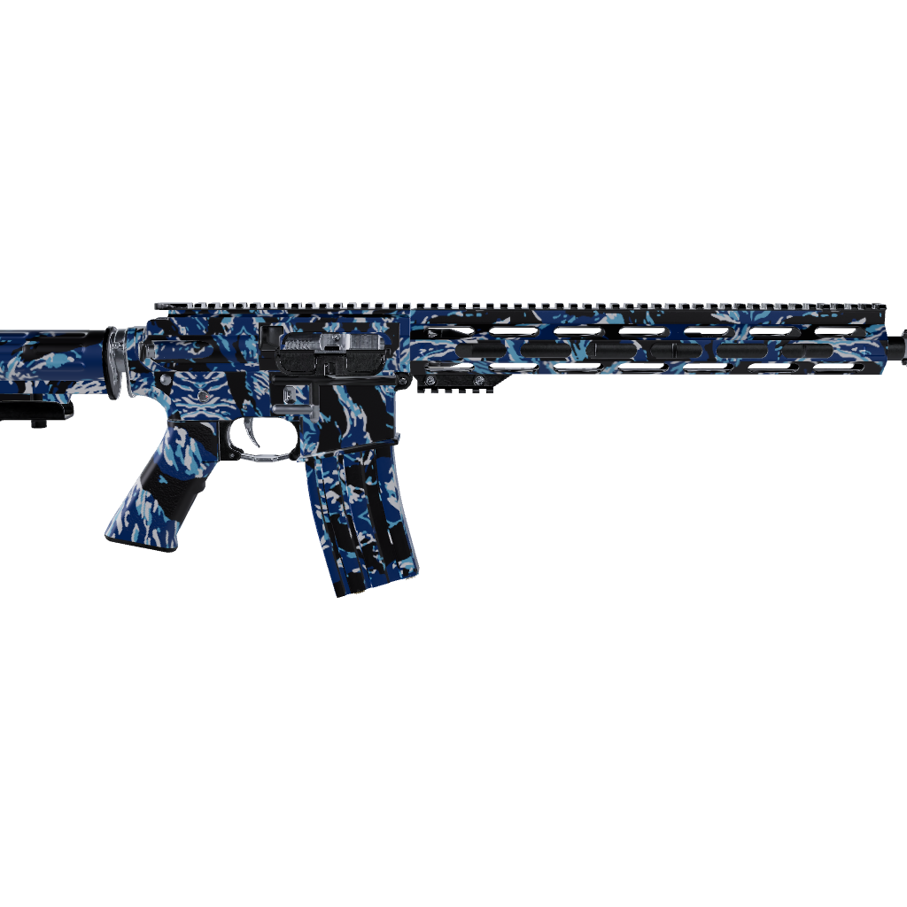 AR 15 Vietnam Tiger Stripe Baby Blue Gun Skin