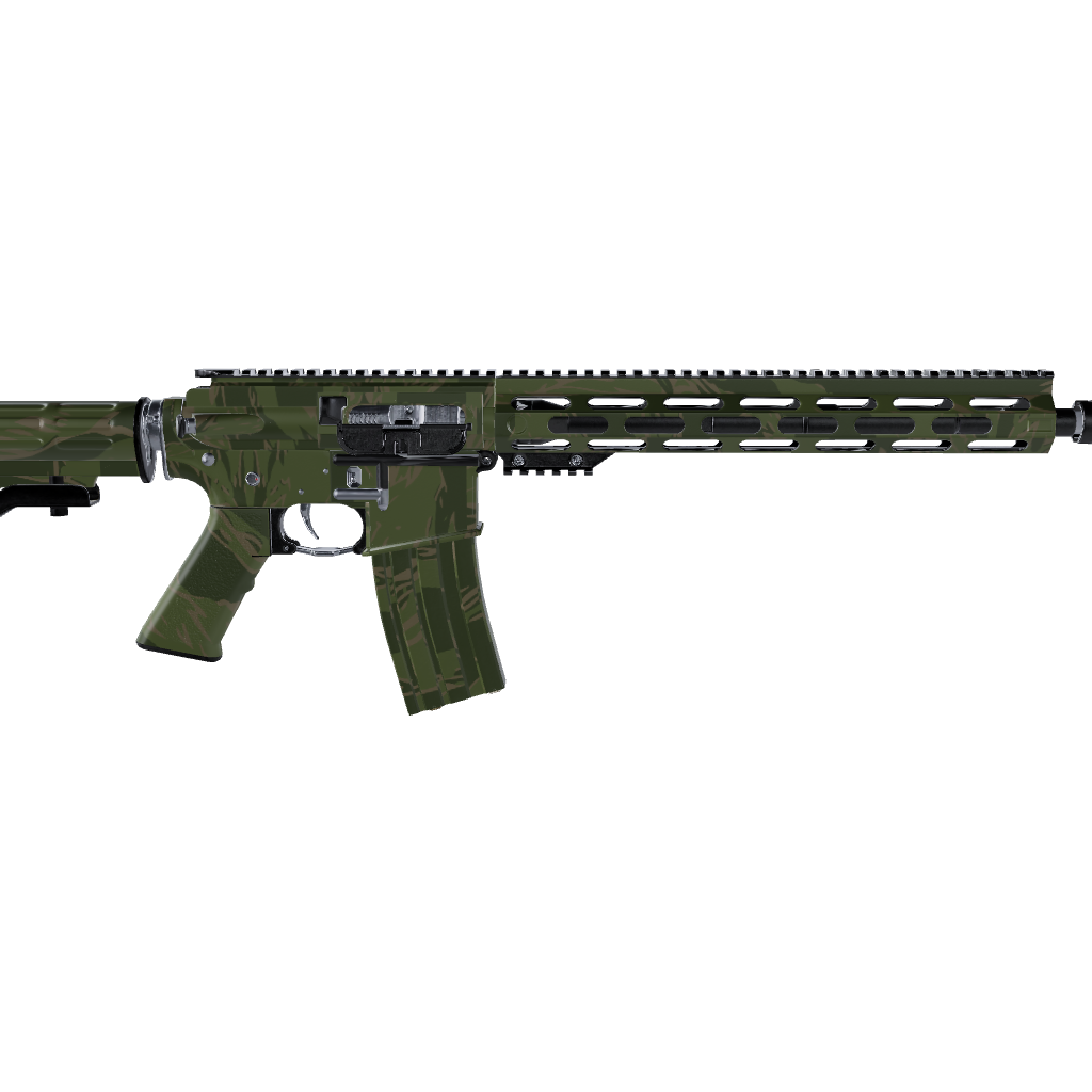 AR 15 Shredded Army Green Camo Gun Skin