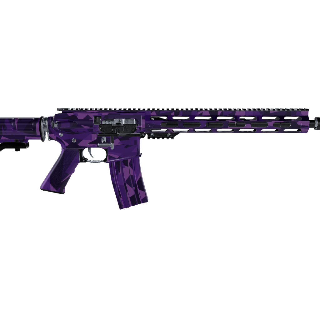 AR 15 Shattered Elite Purple Camo Gun Skin