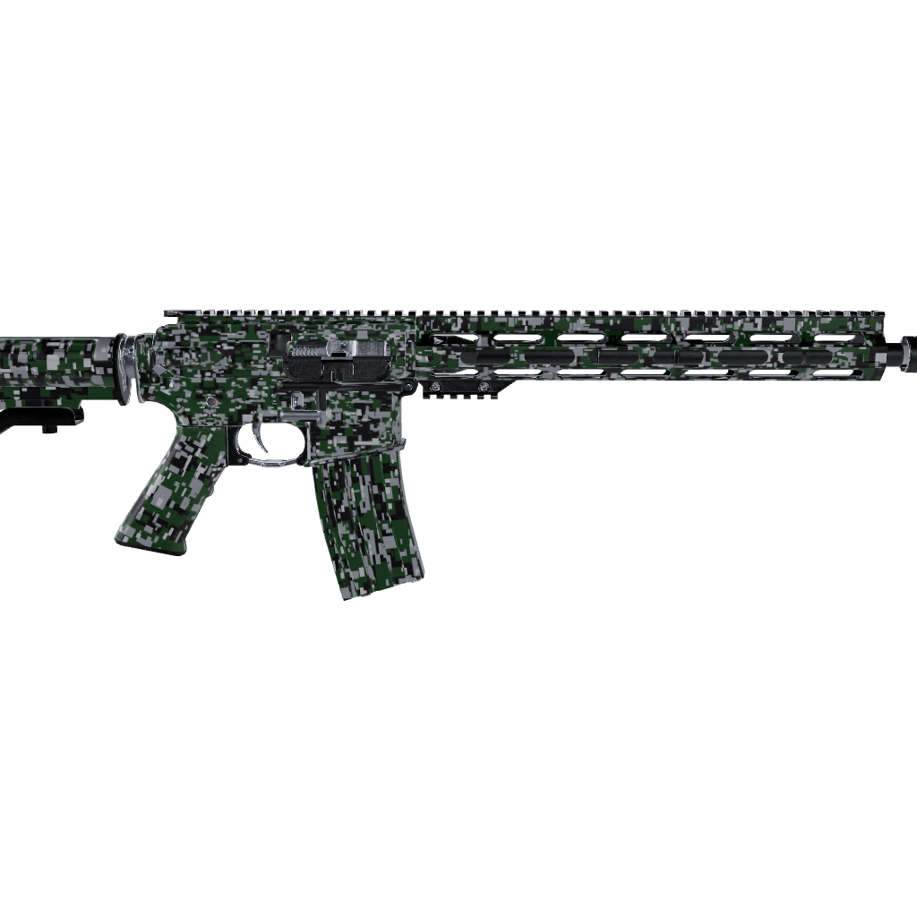 AR 15 Digital Green Tiger Camo Gun Skin