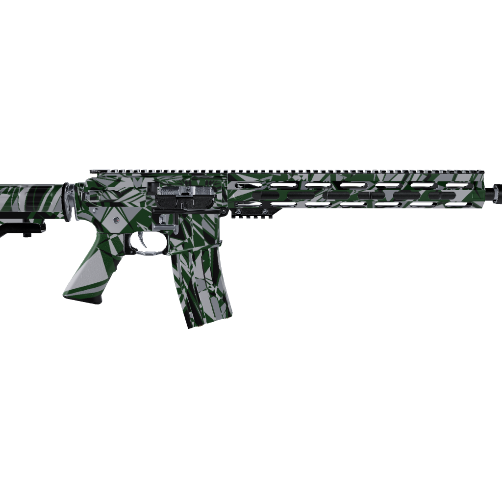 AR 15 Sharp Green Tiger Camo Gun Skin